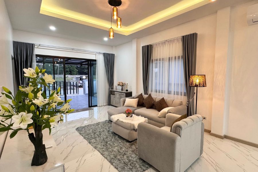 Modern design detached house